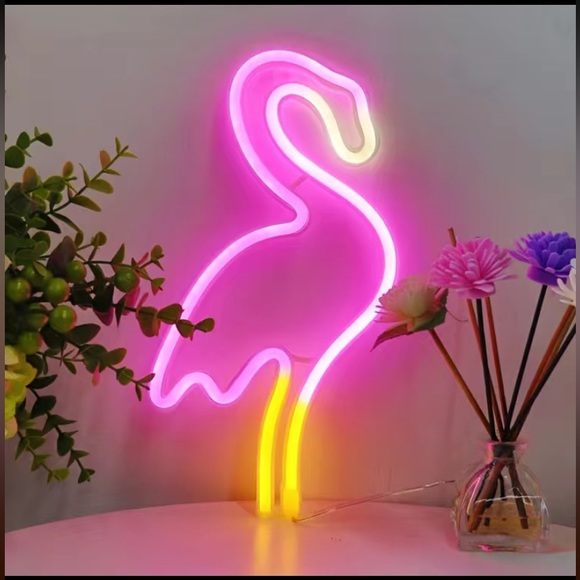LED Neon light Flamingo sign lamp colorful - Picture 1 of 3